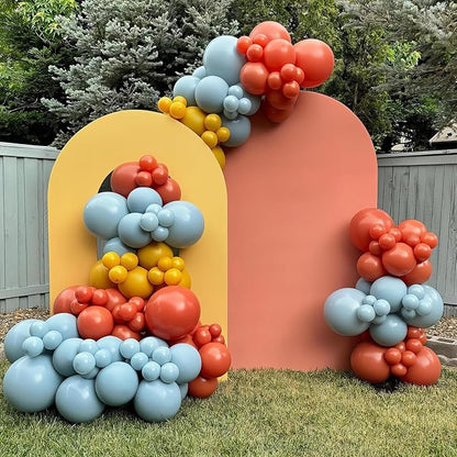 Boho Rainbow Balloons 60 Pcs 12 Inch Fall Thanksgiving Retro Balloon | Retro - Image 3