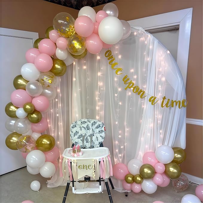 Pink Gold Balloons Set - Image 4