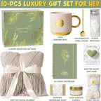 Self Care Gifts for Women Get Well Soon Gift Baskets, Unique Christmas Birthday Gifts for Women Spa Care Package, Sympathy Inspirational Thinking of You Gift Set for Mom Sister Friend Wife Girlfriend