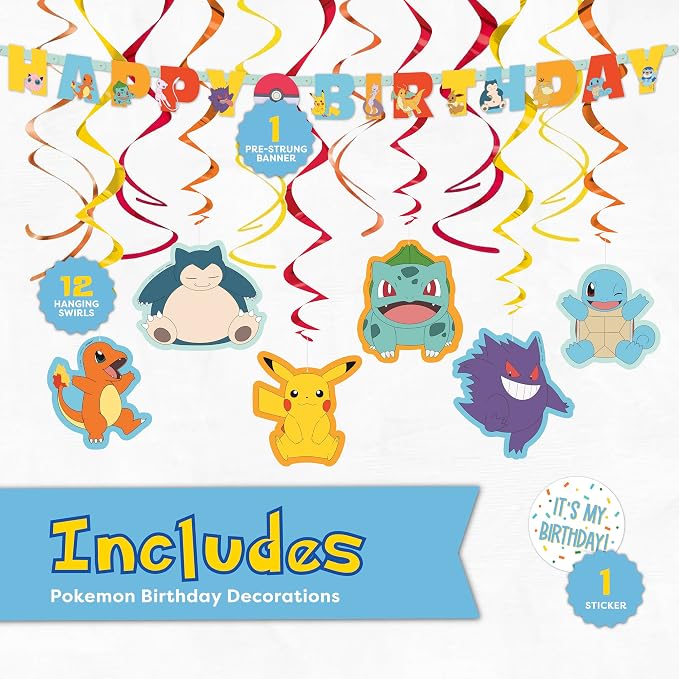 Pokemon Birthday Decorations Party Supplies - Image 3
