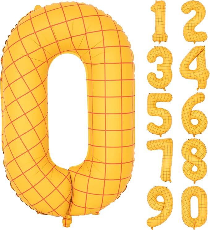 40 In Matte Yellow Number 0 Balloons Helium Foil Mylar Balloon Digital 0 | The by Exquisitehighqualitypartydecorationstomeetyoureveryneed%EF%BC%81