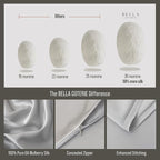 Bella Coterie Luxury Silk Pillowcase for Hair and Skin | 30 Momme | 100% Pure 6A Mulberry Silk | Super Soft | Perfectly Plush [Standard, Silver]
