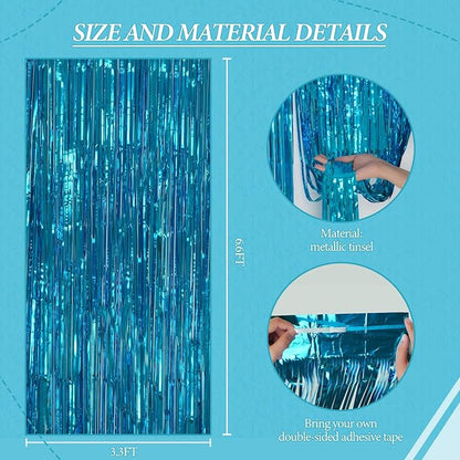 DECOCKRAT 3 Pack Foil Fringe Backdrop - Image 3