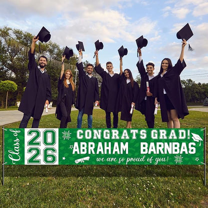 Graduation Congratulations Banner Decorations, Class of 2026 Personalized - Image 7