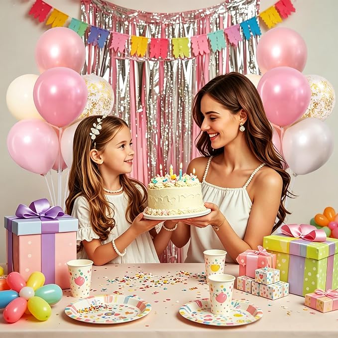 4 Sets Pearl Pink Sand White Balloons Stand - Image 9