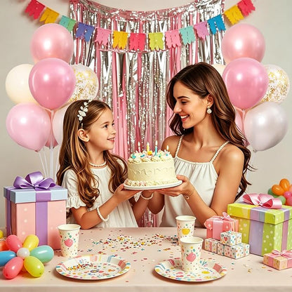 4 Sets Pearl Pink Sand White Balloons Stand - Image 9