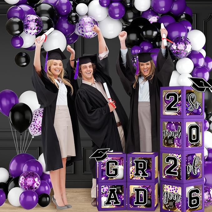 Graduation Decorations Class of 2026, 2026 GRAD So Proud of You Theme - Image 4