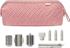 Leudes Hair Tools Travel Bag for Shark Flexstyle Carrying Case Portable Shark Hair Air Wrap Dryer Case Waterproof Dustproof Flat Curling Iron Travel Organizer (Dark Pink)