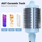 Farery 2.4" Thermal Brush, Large Barrel Heated Round Brush with Triple PTC & 5 Heat Settings (280-420°F), Lightweight Dual Voltage for Voluminous Big Curls, Waves & Straightening Long Hair