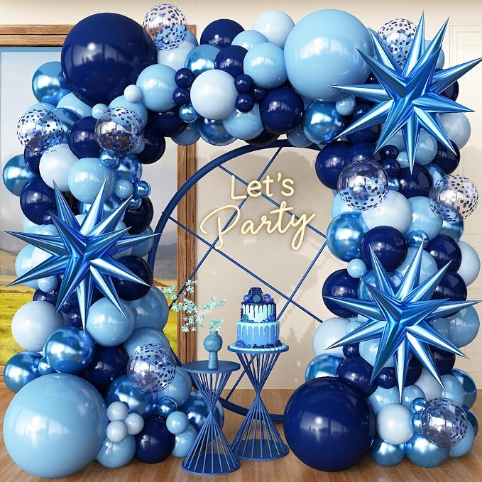 Blue Balloon Arch Kit Garland by Unknown
