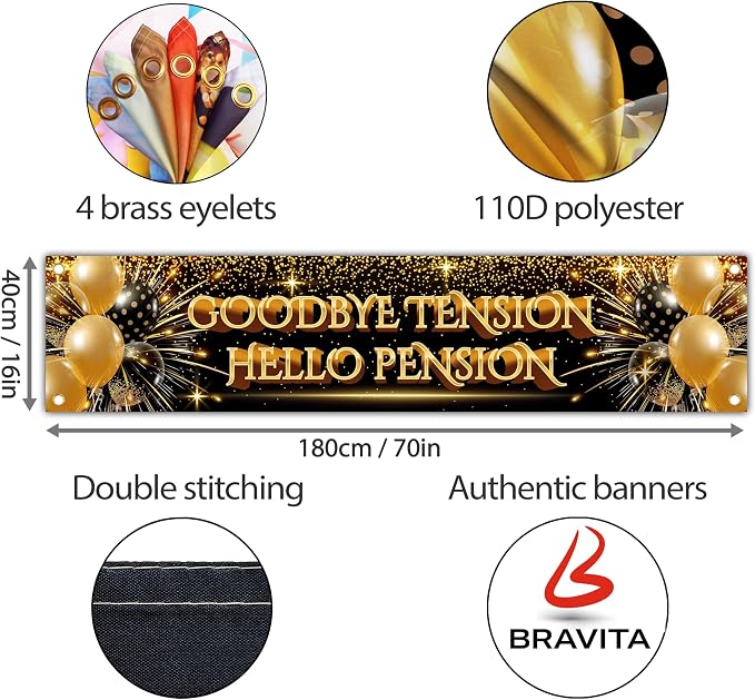 Happy Retirement Banners and Decorations - Image 2