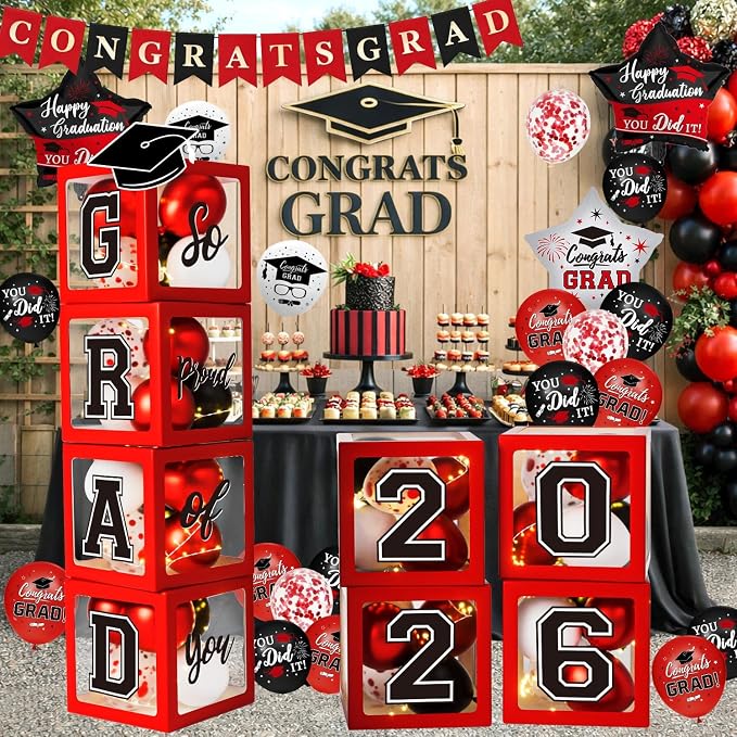 Graduation Decorations Class of 2026, Balloons Boxes - Image 8