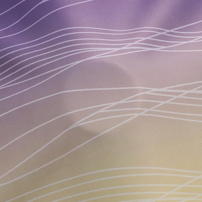 Yellow and Purple Ombre Blackout Curtains 45 Inch Length 2 Panels, Full Room - Image 8