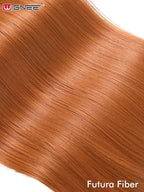 WIGNEE 13x6 Synthetic Lace Front Wig 28" Long Straight Wig Ombre Ginger Synthetic Wigs for Black Women Pre-Plucked Glueless Wig for Daily Party Use