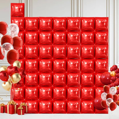50 Pcs Square Foil Balloons 22 Inch Square Mylar Balloons, Metallic Square by Unknown