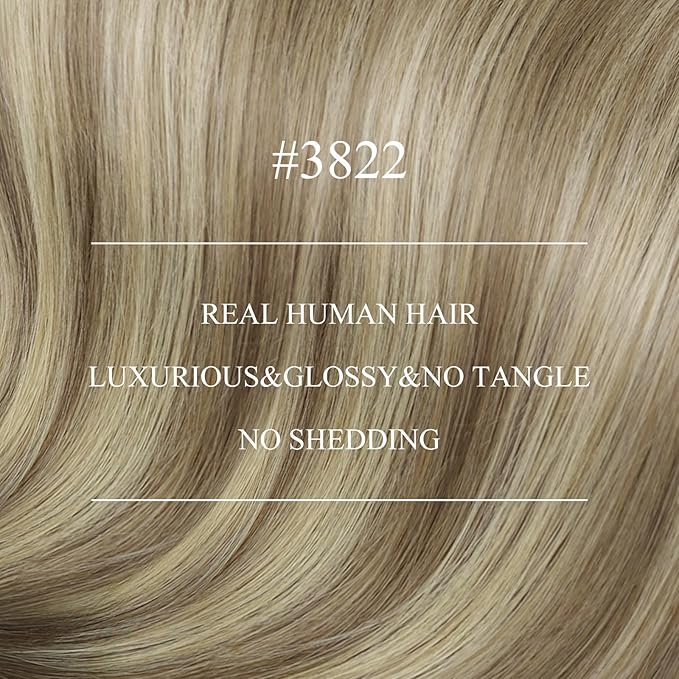 YoungSee Nano Ring Hair Extensions Brown Ombre Nano Bead Hair Extensions Human Hair Brown Ombre Light Brown with Blonde Nano-tip Hair Extension Cold Fusions 18inch for Date Nights 50s 50g