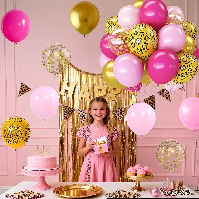 Hot Pink Cheetah Balloons - Image 7