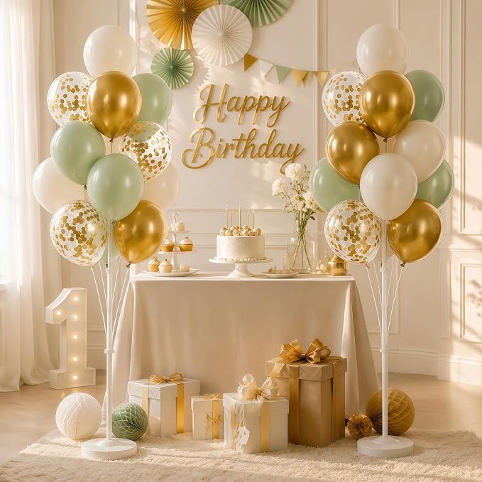 Sage Green Balloon Column Kit Set of 2 - Image 9