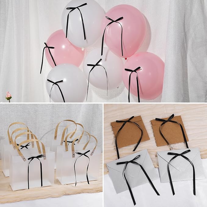 YGDZ Black Bows for Cake, Coquette Themed Party Black Bows Decor, Birthday - Image 5