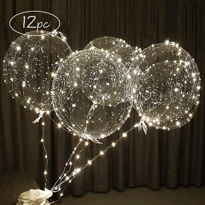 12PCS LED Light Up Bobo Balloons by lightsfever