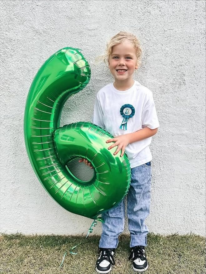 40 Inch Green Number 5 Balloon Birthday Party Decorations - Image 7