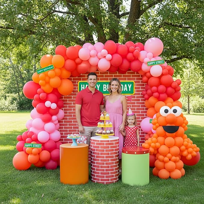 Sesame Friends Birthday Party decorations Cartoon Theme primary color Balloon - Image 4
