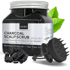 Sulfate-Free Charcoal Scalp Scrub with Bamboo Charcoal & Tea Tree Oil | Exfoliating Hair & Scalp Treatment for Detox, Dandruff & Build-Up | Scalp Exfoliator Scrub ( 16 Fl Oz )