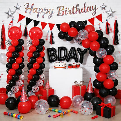 Red and Black Balloon Column Stand Kit Set of 2 - Image 2