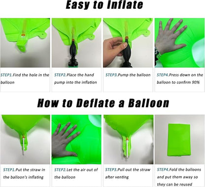 Green Birthday Number 6 Balloon 40 inch Fluorescent Green Number 6 | Helium - Image 3