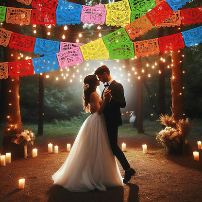 TaoBary 6 Pcs Papel Picado Mexican Wedding Cielito Lindo Party Decor 118 Feet - Image 7
