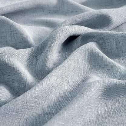 MIULEE Chambray Blue Linen Curtains 52x63 Inch Long - Image 4