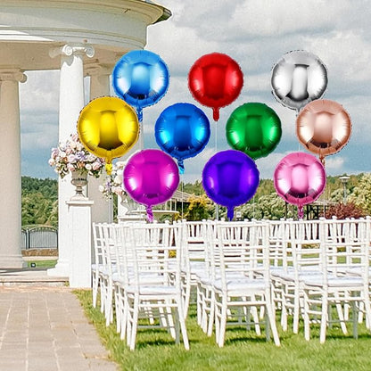 Deekin 100 Pcs 18 Inch Round Foil Balloons Aluminum Foil Helium Balloons Bulk - Image 4