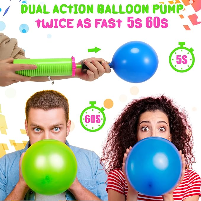 16 Pcs Handheld Balloon Air Pump Inflator Air Pump - Image 6