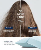 REST® Evercool®+ Cooling Pillowcases King - 2 Pillowcases for Sensitive Skin, Silver Infused Fabric for Hygienic Sleep, Silky Smooth for Curly Hair, High Elastic for Snug Fit (19x35 inches)