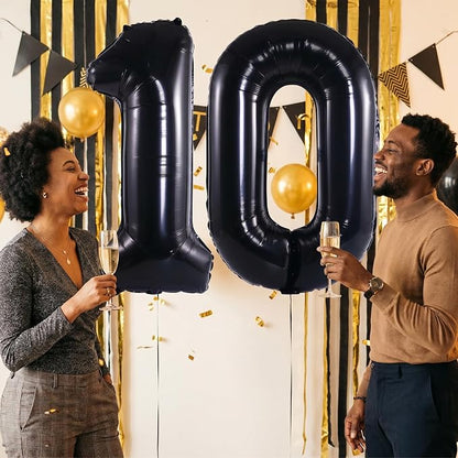 Number 10 Balloon Foil Mylar Balloons - Image 2