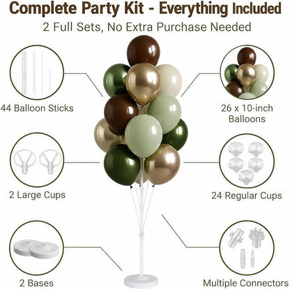 2 Sets Gold Balloon Stand Kit - Image 2