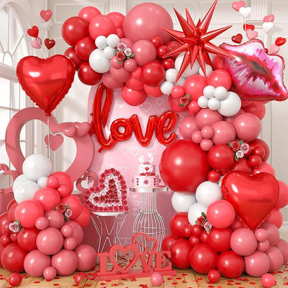 Valentines Balloons Arch Kit by Cledeco