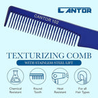 Lift Teasing Comb and Hair Pick 5 Pack, Five Stainless Steel Lifts - Chemical and Heat Resistant Detangler Anti Static Comb For All Hair Types By Cantor