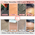 Body Wave Lace Front Wig 4/27 Honey Blonde Highlight Ombre Pre plucked Bleached Knots 13x4 Full Frontal Lace Wig Human Hair Skinlike HD Lace Invisible 0.10mm Ultra-Thin 100% Real Human Hair