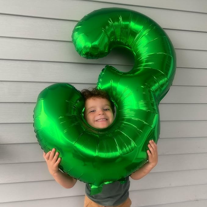 13 Balloon - Green Birthday Number Balloons, 40 Inch Decorations Men Women | - Image 3