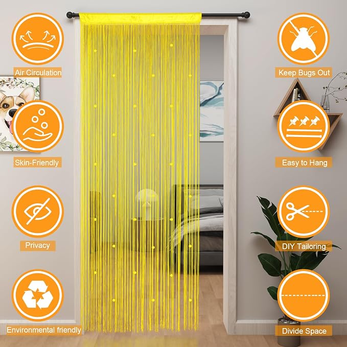 YIIBAII Beaded Curtain Beaded Curtains - Image 9