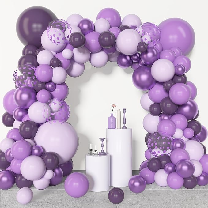 Amandir 153pcs Purple Balloon Garland Arch Kit Different Sizes | 18 12 10 5 - Image 7