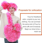 Faux Fur Headband for Women Winter Earwarmer Earmuff with Elastic