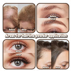 Root Touch Up Powder Hair Color Dark Brown, Root Cover Up Hair Powder for Women Scalp Concealer, HairlinePowder for Women GrayHair