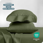 Bare Home Microfiber Pillow Cases - King Size Set of 2 - Cooling Pillowcases - Double Brushed - Cypress Pillowcases 2 Pack - Easy Care (King Pillowcase Set of 2, Cypress)
