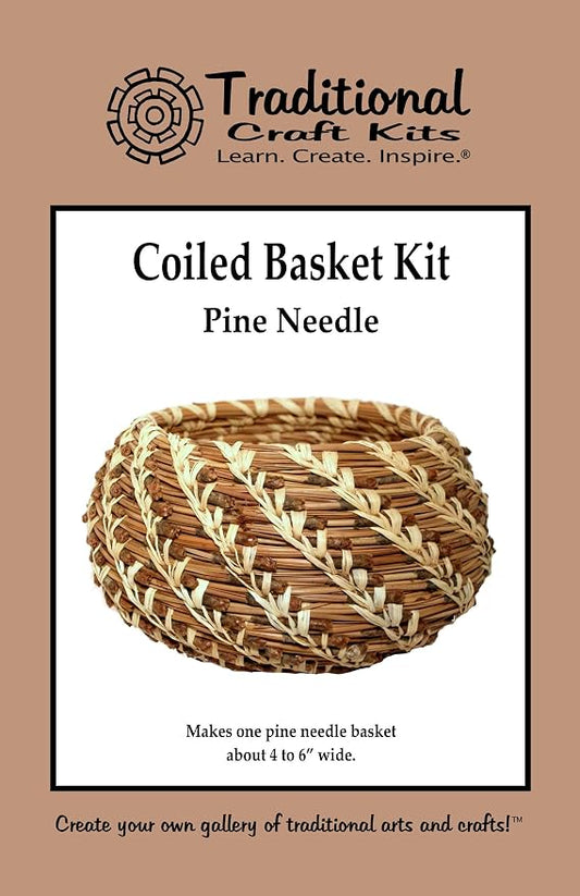 Coiled Pine Needle Basket Weaving Kit | Professional DIY Basket Making Supplies by TraditionalCraftKits