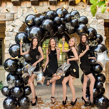 Black Balloons 110pcs 12 Inch Latex Balloon - Image 3