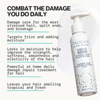 PACIFICA Beauty, Coco Bond Damage Care Leave-In Repair Mask Treatment, Dry & Damaged Hair from Bleach, Color, Chemical Services, Chlorine, & Heat, Coconut, Vegan