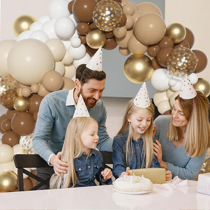 Ouddy Party Brown Balloons Arch Garland Kit 18 12 10 5 Inch | Different Sizes - Image 5