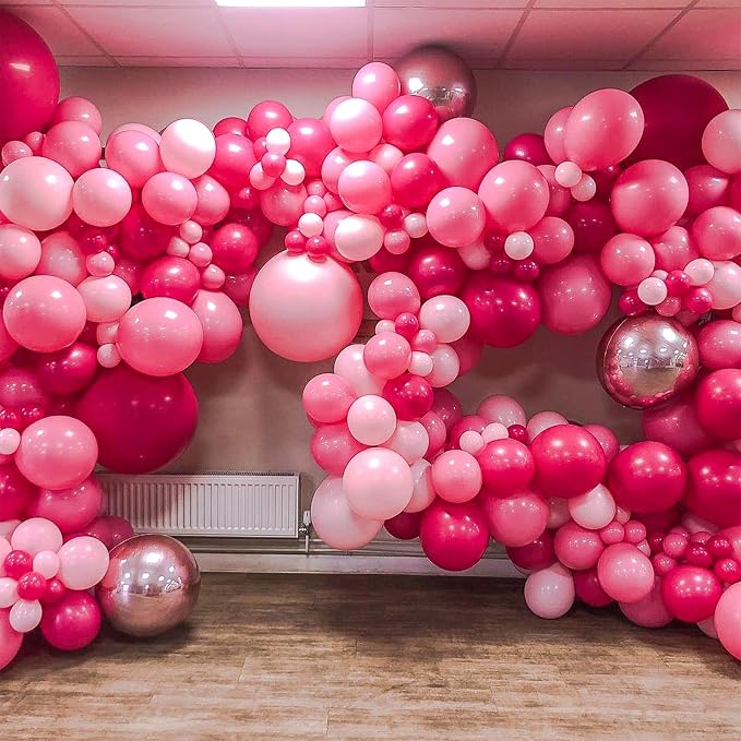 Togvu Hot Pink and Baby Pink Balloons, 60 Packs 12 Inch Premium Pink Latex - Image 6